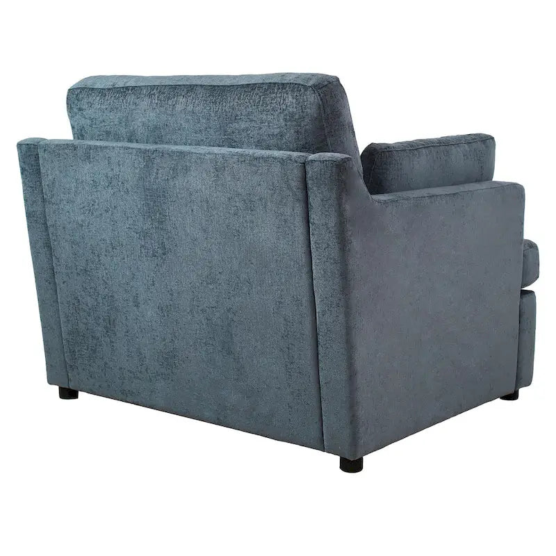 37 Accent Chair with Plastic Legs and Decorative Pillows