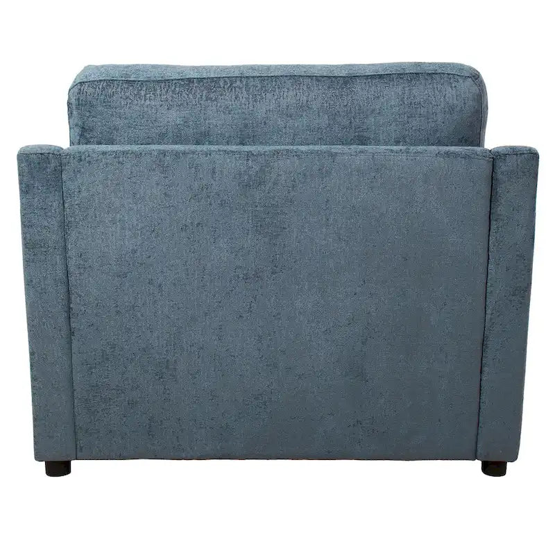 37 Accent Chair with Plastic Legs and Decorative Pillows