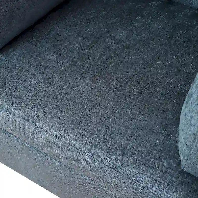 37 Accent Chair with Plastic Legs and Decorative Pillows