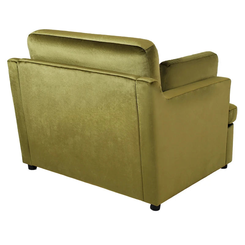 37 Accent Chair with Plastic Legs and Decorative Pillows