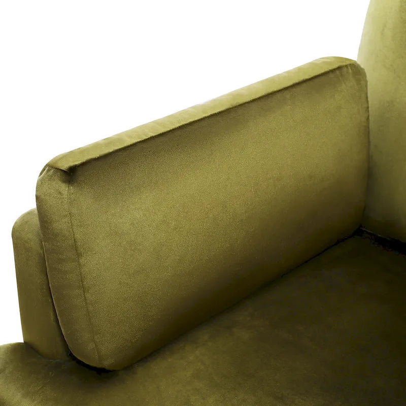 37 Accent Chair with Plastic Legs and Decorative Pillows