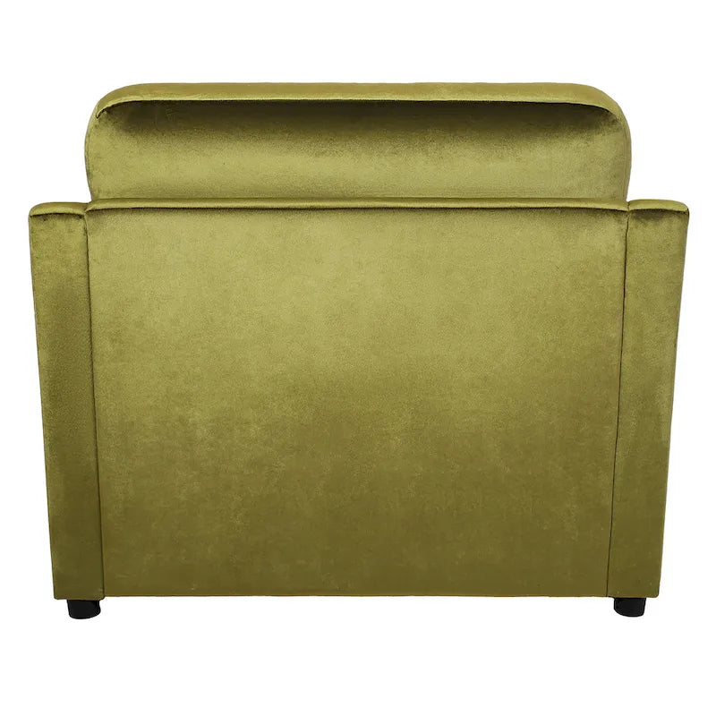 37 Accent Chair with Plastic Legs and Decorative Pillows