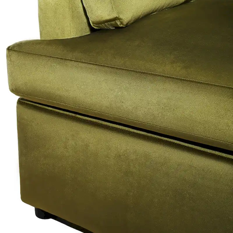 37 Accent Chair with Plastic Legs and Decorative Pillows