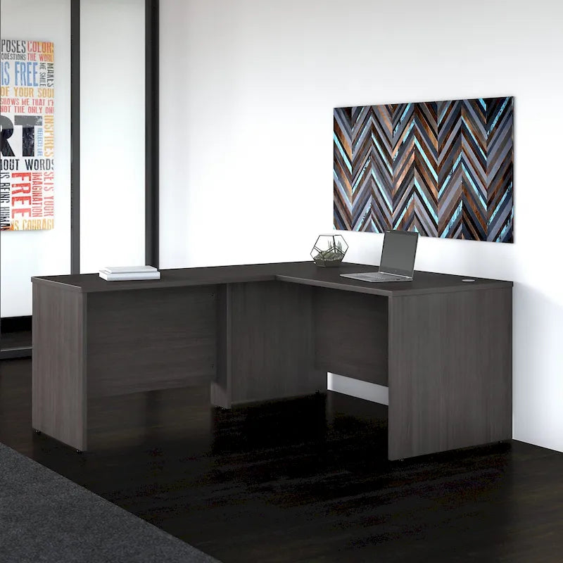 60W L Shaped Desk with 42W Return