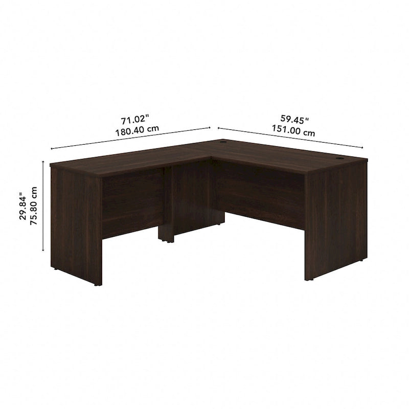 60W L Shaped Desk with 42W Return