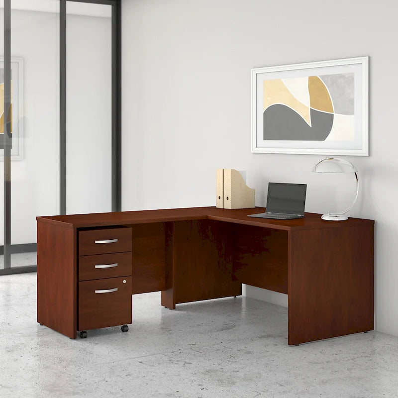 60W L Shaped Desk with 42W Return