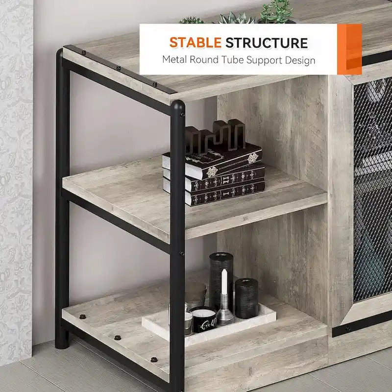 65-Inch Long Wooden TV Stand