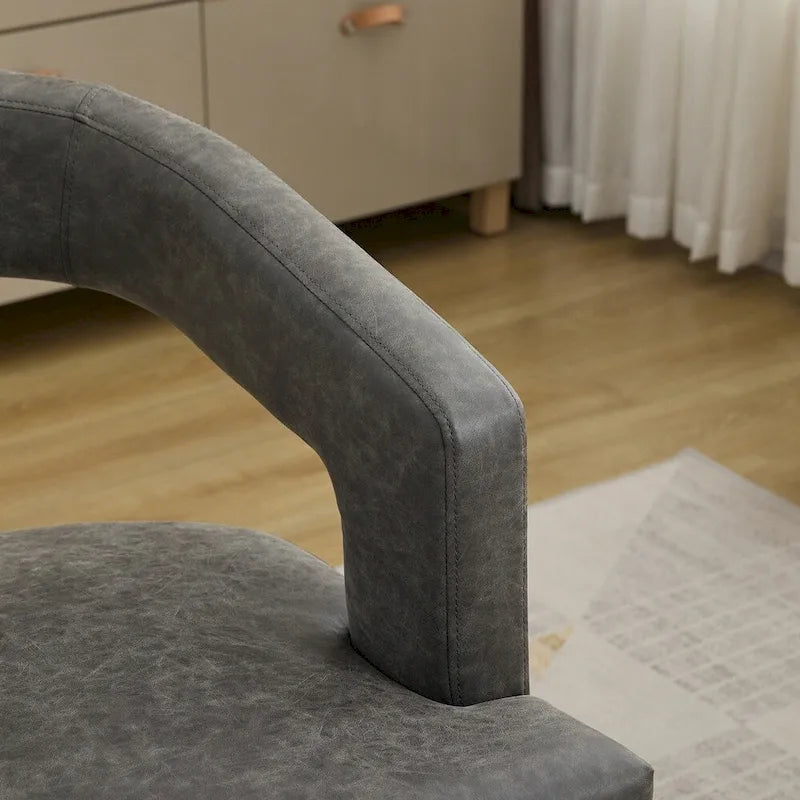 25.79 Wide Modern Barrel Open Back Upholstered Accent Chair