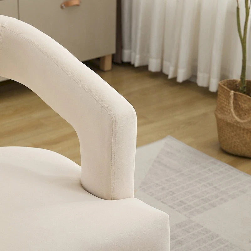 25.79 Wide Modern Barrel Open Back Upholstered Accent Chair