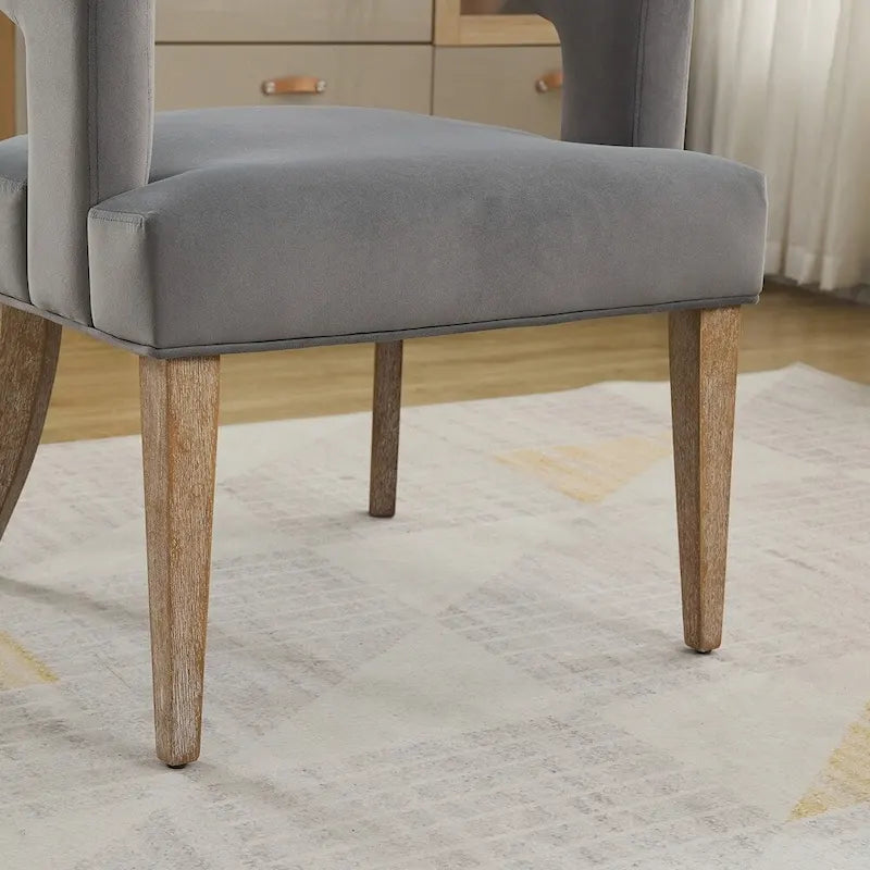 25.79 Wide Modern Barrel Open Back Upholstered Accent Chair