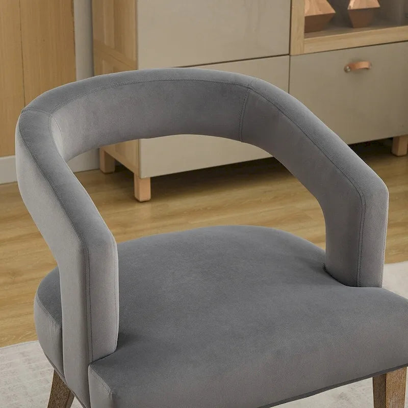25.79 Wide Modern Barrel Open Back Upholstered Accent Chair
