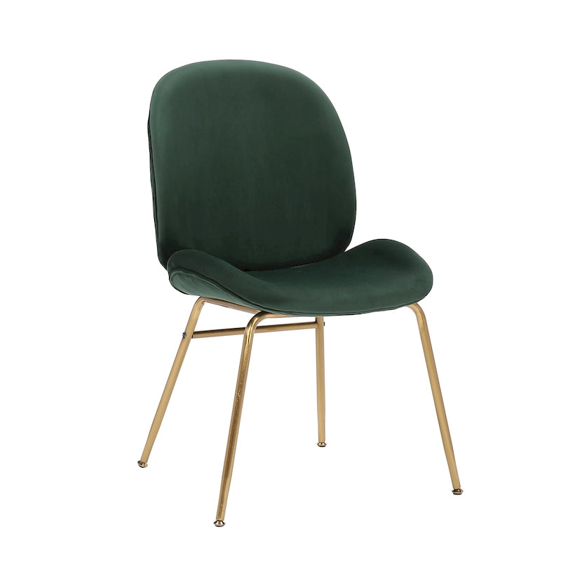 Velvet Gold Leg Dining Chair