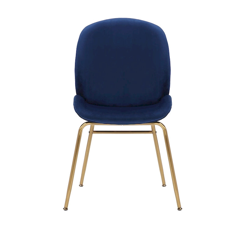 Velvet Gold Leg Dining Chair