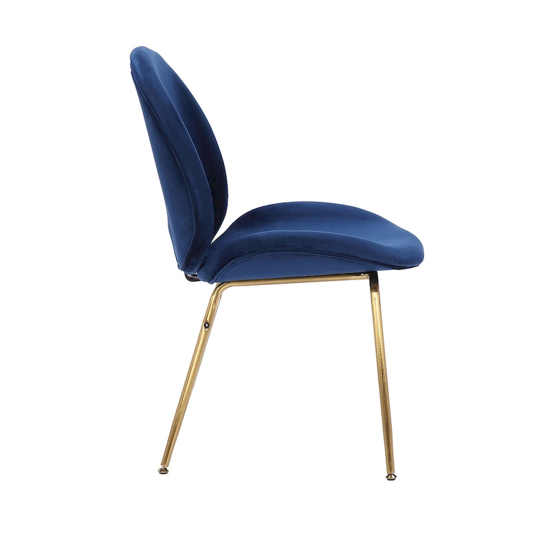 Velvet Gold Leg Dining Chair