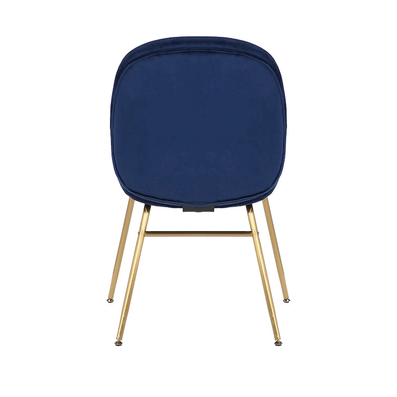 Velvet Gold Leg Dining Chair