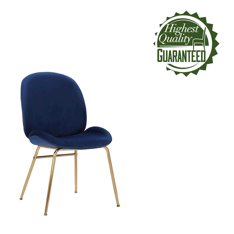 Velvet Gold Leg Dining Chair