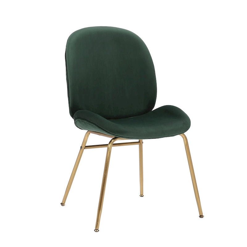Velvet Gold Leg Dining Chair