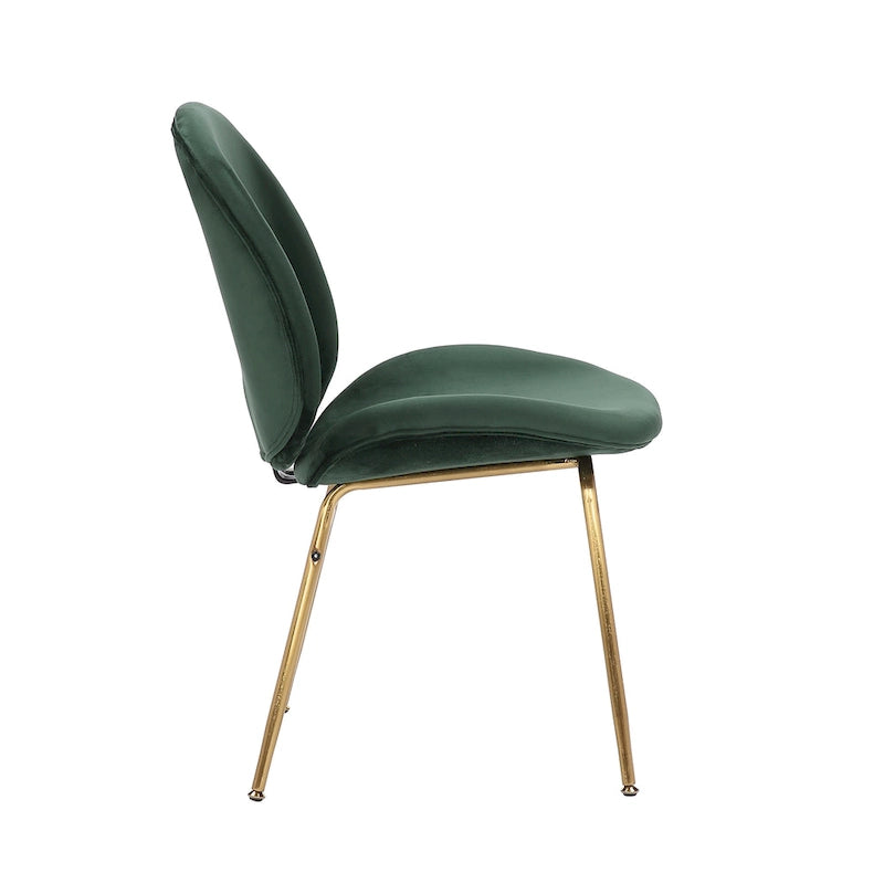 Velvet Gold Leg Dining Chair