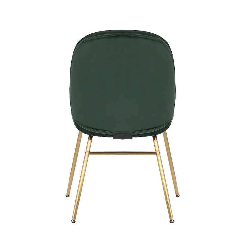 Velvet Gold Leg Dining Chair