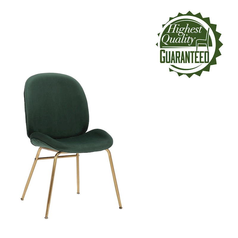 Velvet Gold Leg Dining Chair