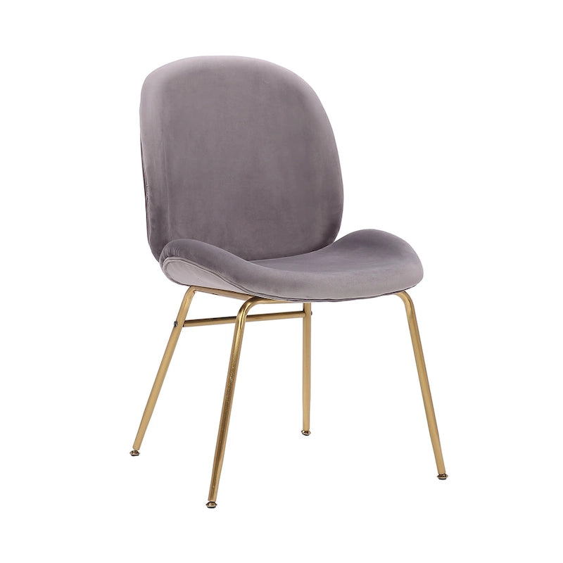 Velvet Gold Leg Dining Chair