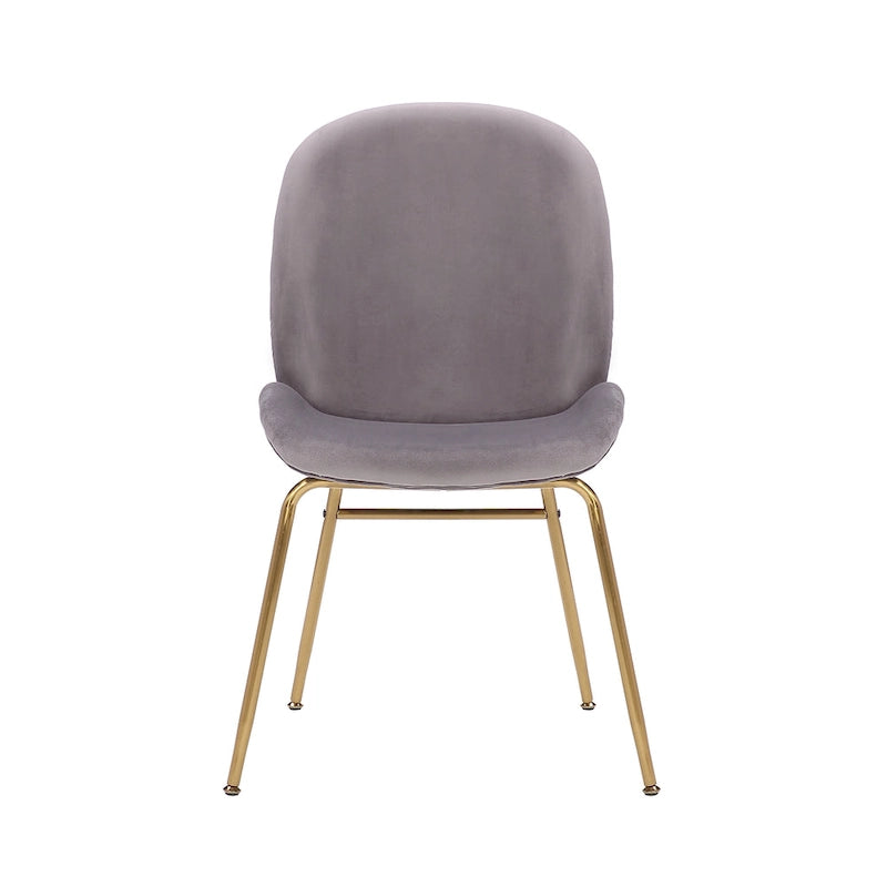 Velvet Gold Leg Dining Chair