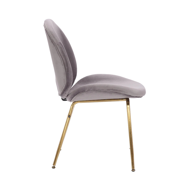 Velvet Gold Leg Dining Chair