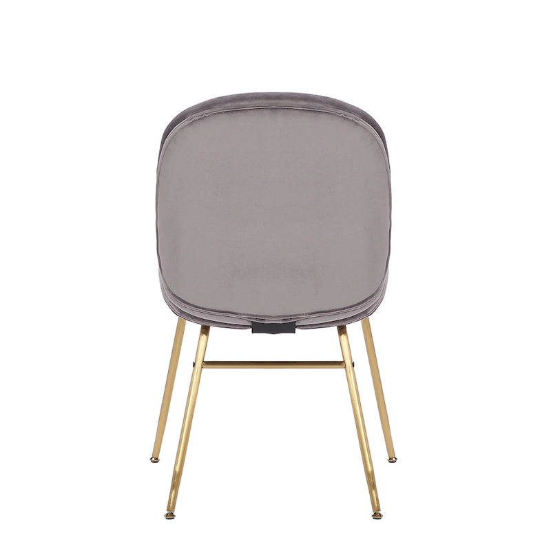 Velvet Gold Leg Dining Chair