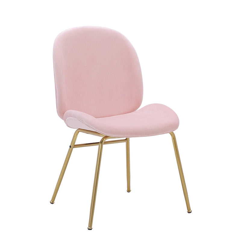 Velvet Gold Leg Dining Chair
