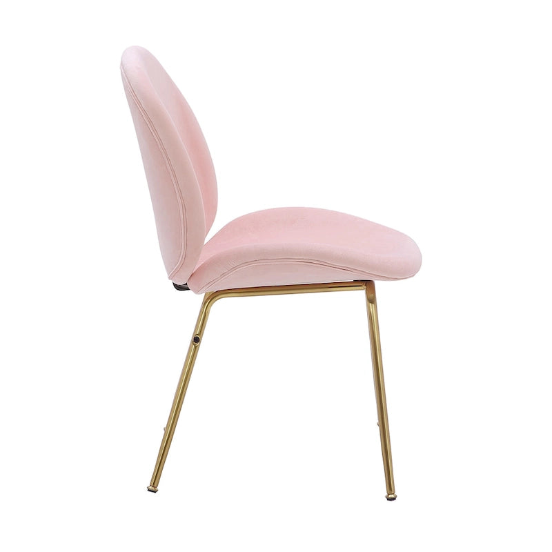 Velvet Gold Leg Dining Chair