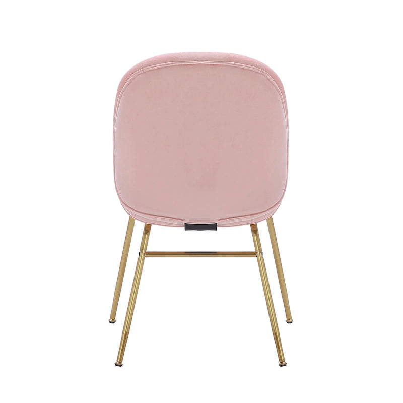 Velvet Gold Leg Dining Chair