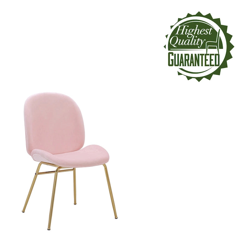 Velvet Gold Leg Dining Chair