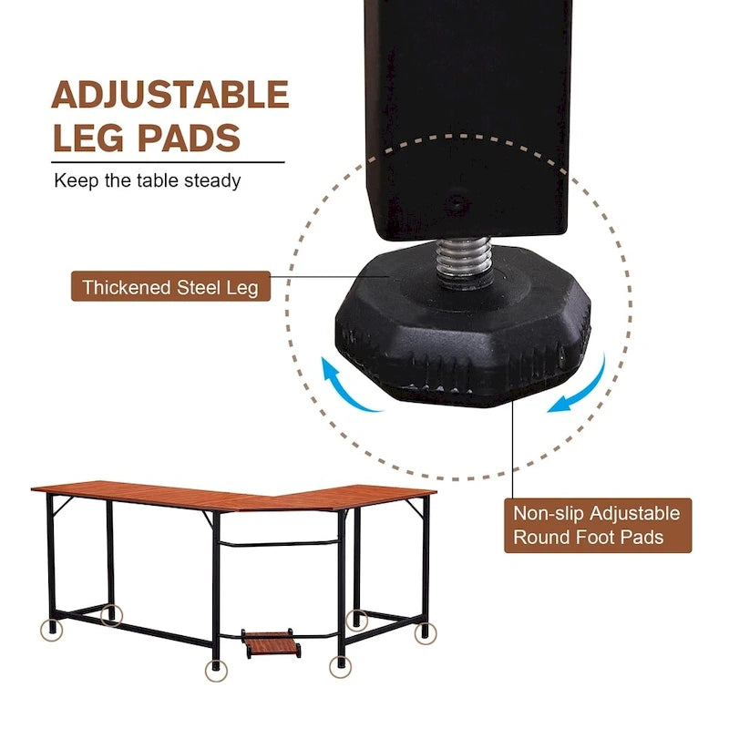 Corner L-Shape Gaming Desk