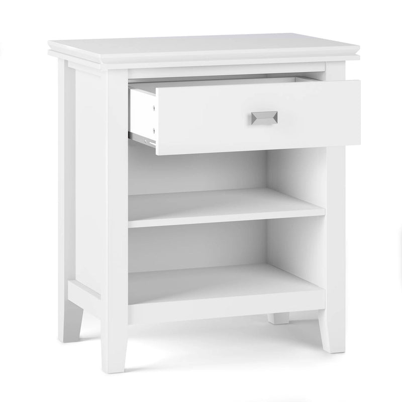 SOLID WOOD 24 inch Wide Bedside Nightstand Table