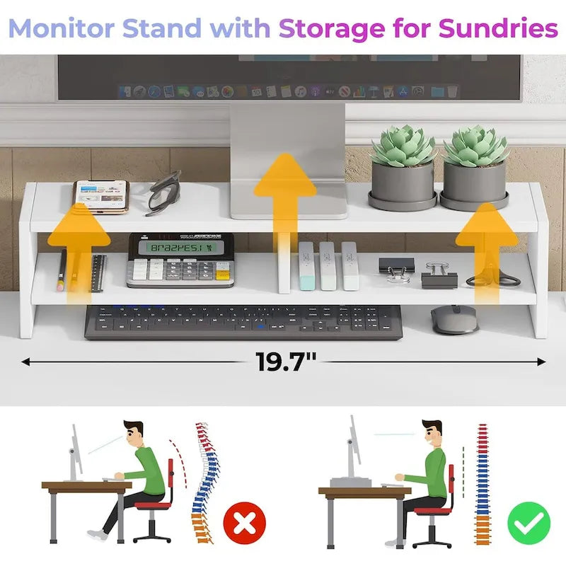 L Shaped Computer Desk Drawer Power Strip Storage Cabinet Storage Bag