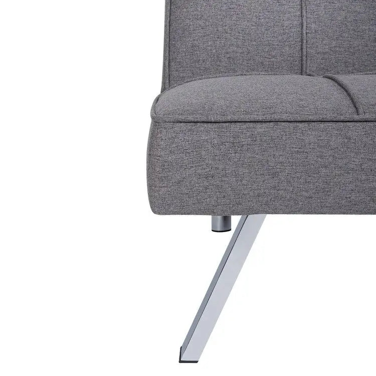 Modern Comfort Futon Sofa Bed, Tufted, Convertible, Linen Fabric, 750 lbs Weight Capacity