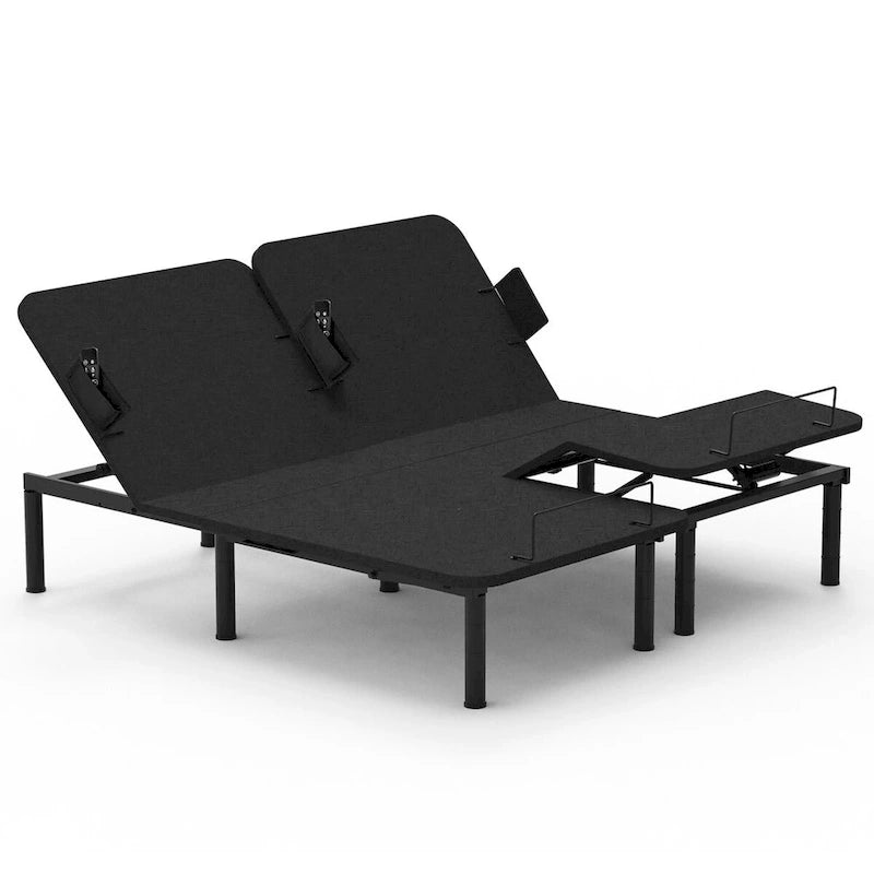 Twin XL/Queen/Split King Size Adjustable Bed Frame, Zero Clearance, Zero Gravity, Mattress Holder