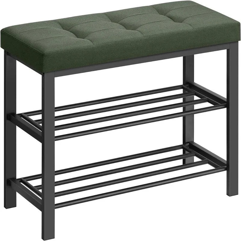 Entryway Bench with Cushion - 12.2D x 31.9W x 19.3H