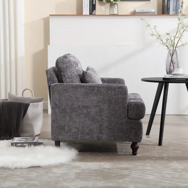 Modern Accent Chair Lounge Chair, Wood Frame Armchair