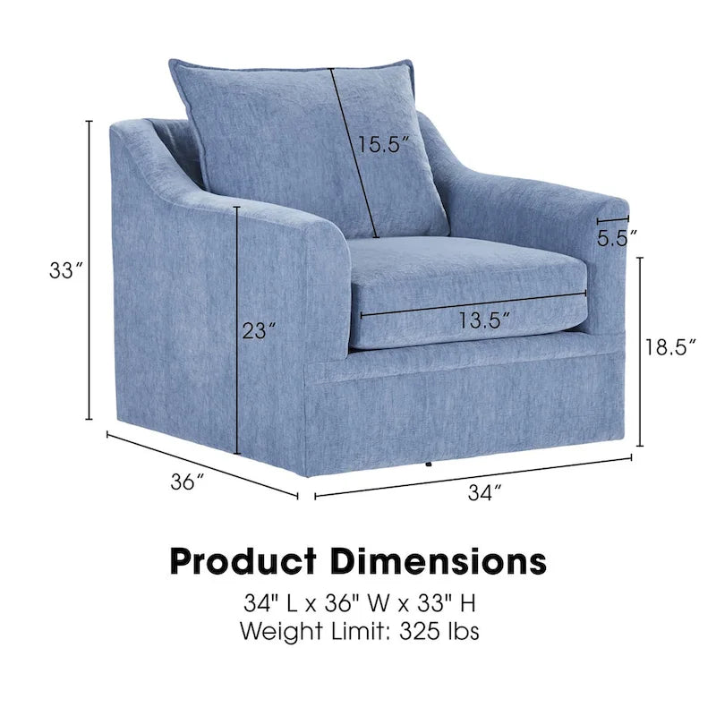 Pillow Back Swivel Chair