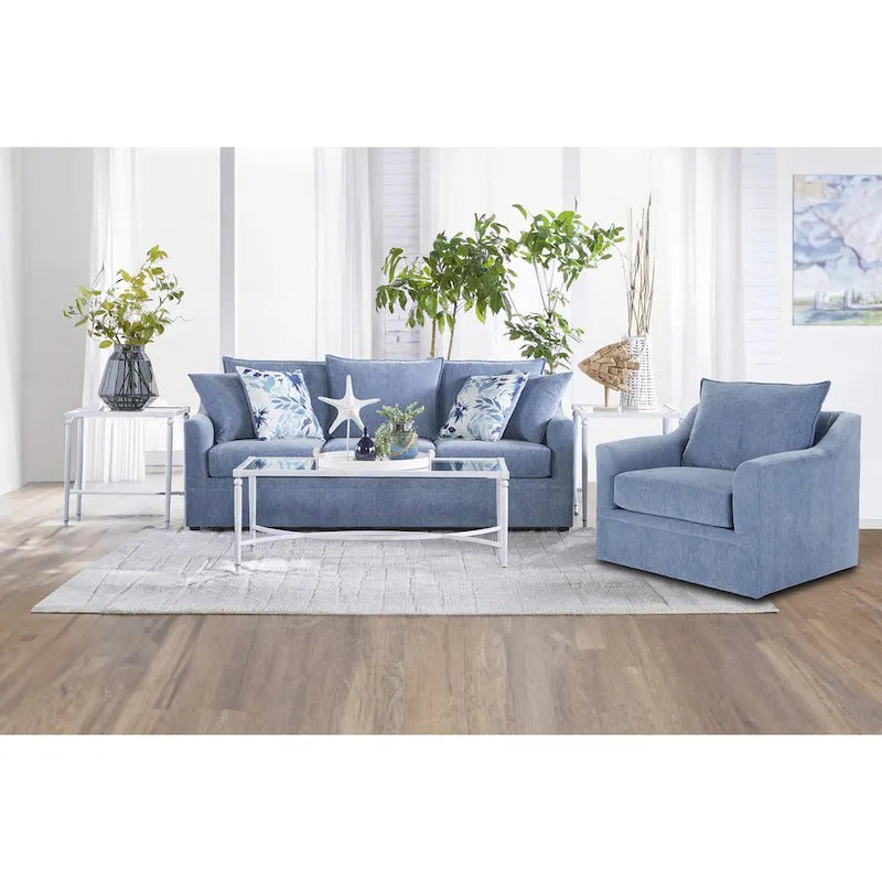 Pillow Back Swivel Chair