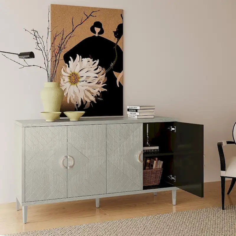 59 Modern and practical 4 doors entry storage cabinet