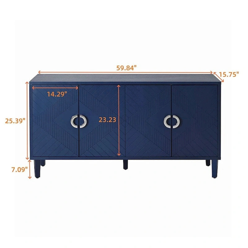 59 Modern and practical 4 doors entry storage cabinet