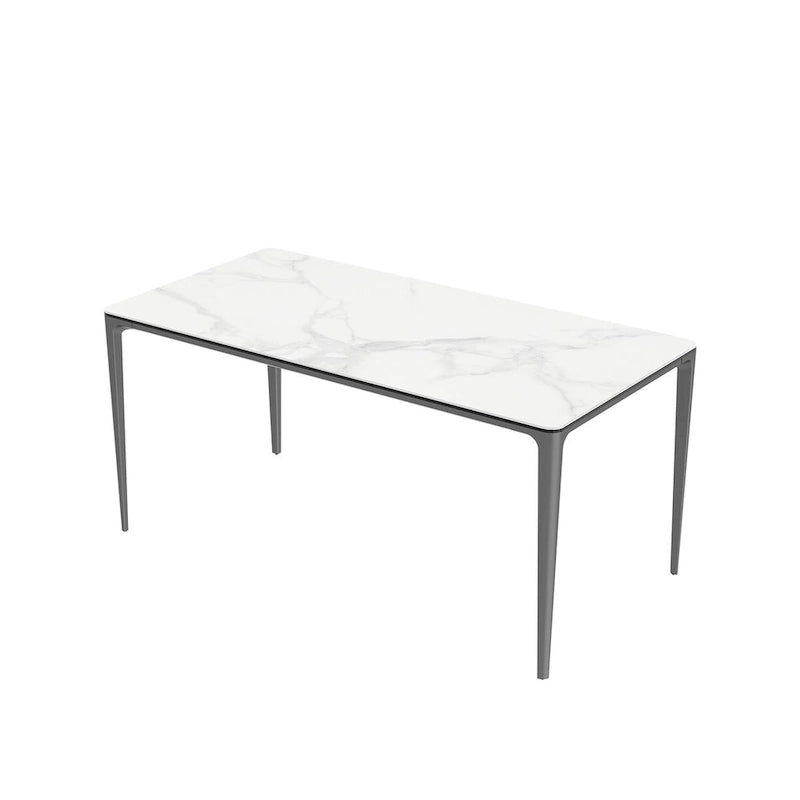 Luxurious Italian Marble Dining Table Sintered Stone Top Rectangular - 61.81x11.42x11.81 inch
