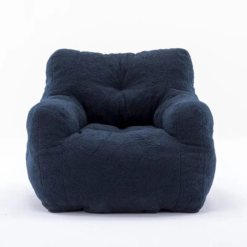 Faux Fur Fabric Bean Bag Chair, Floor Sofa For Living Room, Bedroom Lazy Sofa
