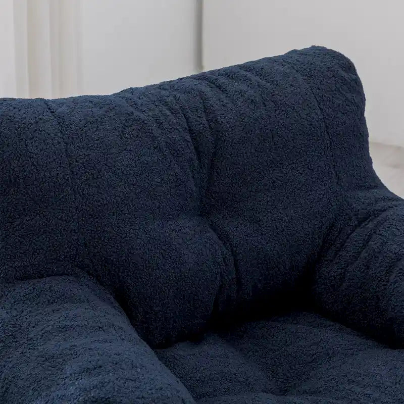 Faux Fur Fabric Bean Bag Chair, Floor Sofa For Living Room, Bedroom Lazy Sofa