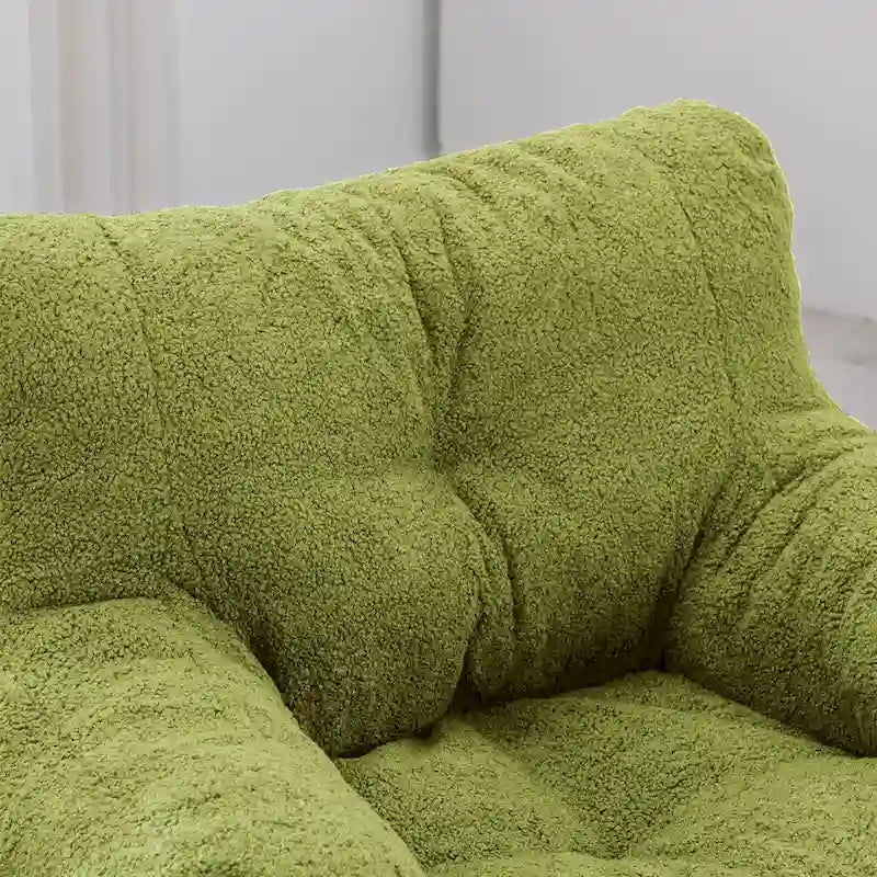 Faux Fur Fabric Bean Bag Chair, Floor Sofa For Living Room, Bedroom Lazy Sofa
