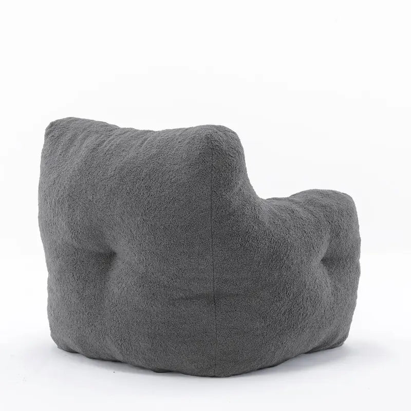Faux Fur Fabric Bean Bag Chair, Floor Sofa For Living Room, Bedroom Lazy Sofa