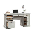 Executive Desk with Spacious Top, Drawers and Adjustable Shelving for Home Office