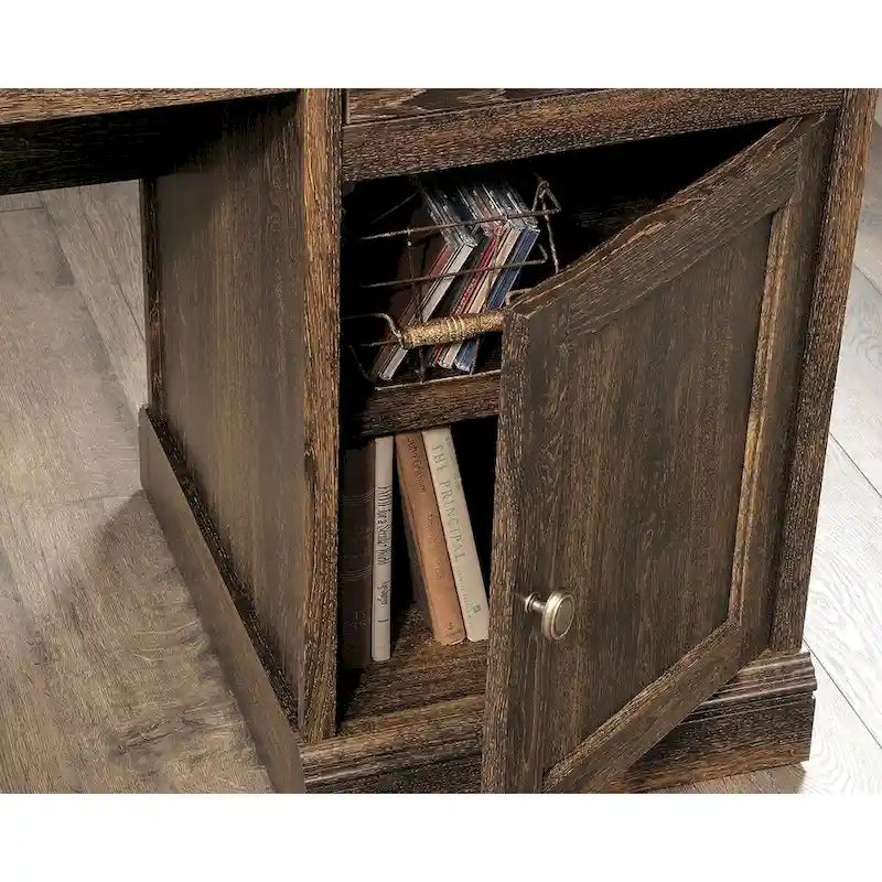 Executive Desk with Spacious Top, Drawers and Adjustable Shelving for Home Office